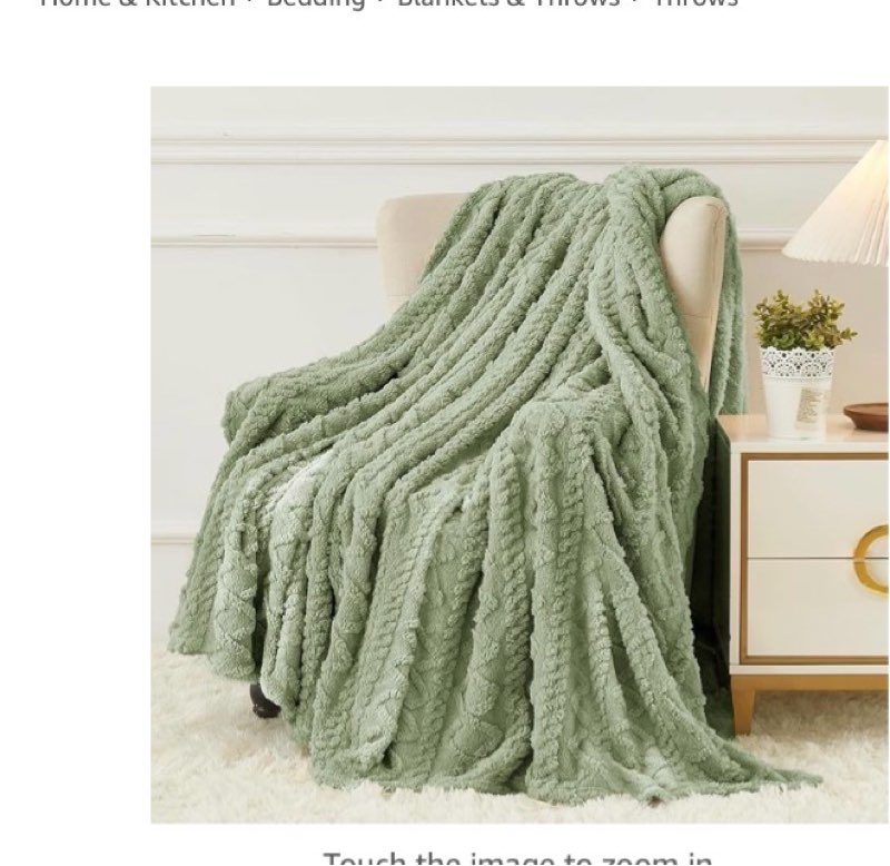 Aganear Flannel Throw Blanket - Cozy Soft Lightweight Fuzzy Blanket for Women Portable Throw Blankets for Couch, Warm Present for Birthday, Christmas, Halloween, Housewarming(50"x60", Sage Green)