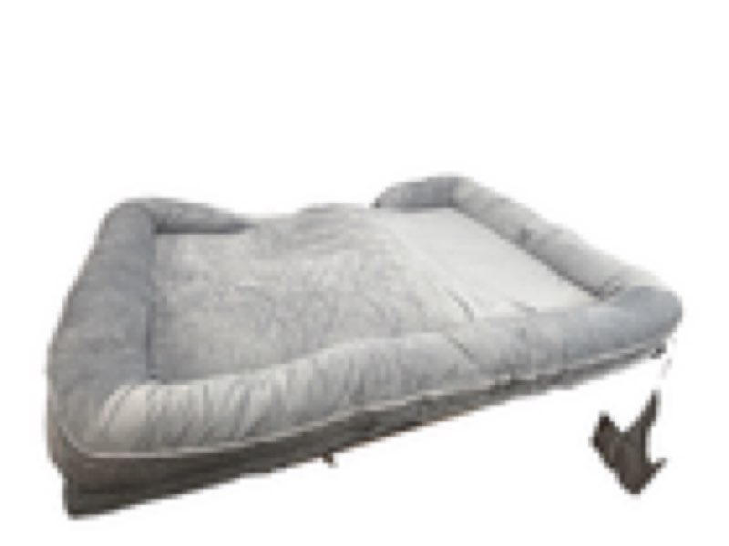 JollyVogue Orthopedic Dog Bed Large Bolster Washable Non-Slip Paw Print Cover