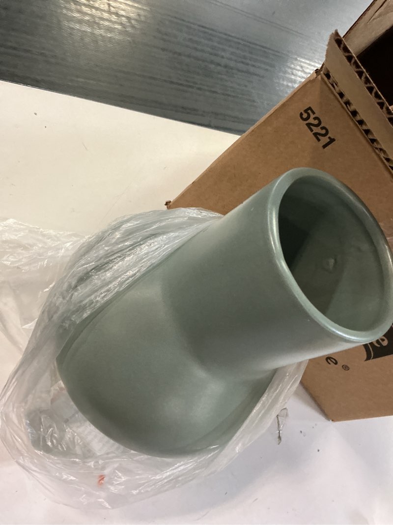 Condition photo showing Good Condition for better homes & gardens soft curve green ceramic decorative vase  10