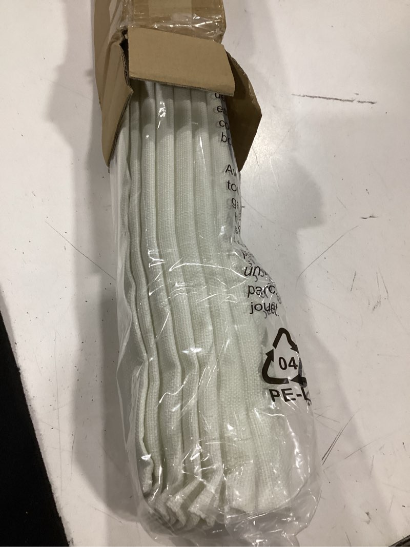 Condition photo showing As Is for lazblinds no drill roman shades for windows, cordless light filtering window shades with uv protection, polyester fabric for bedroom & living room, 31" w x 64" h, off white light filtering - off white 31"w x 64"h