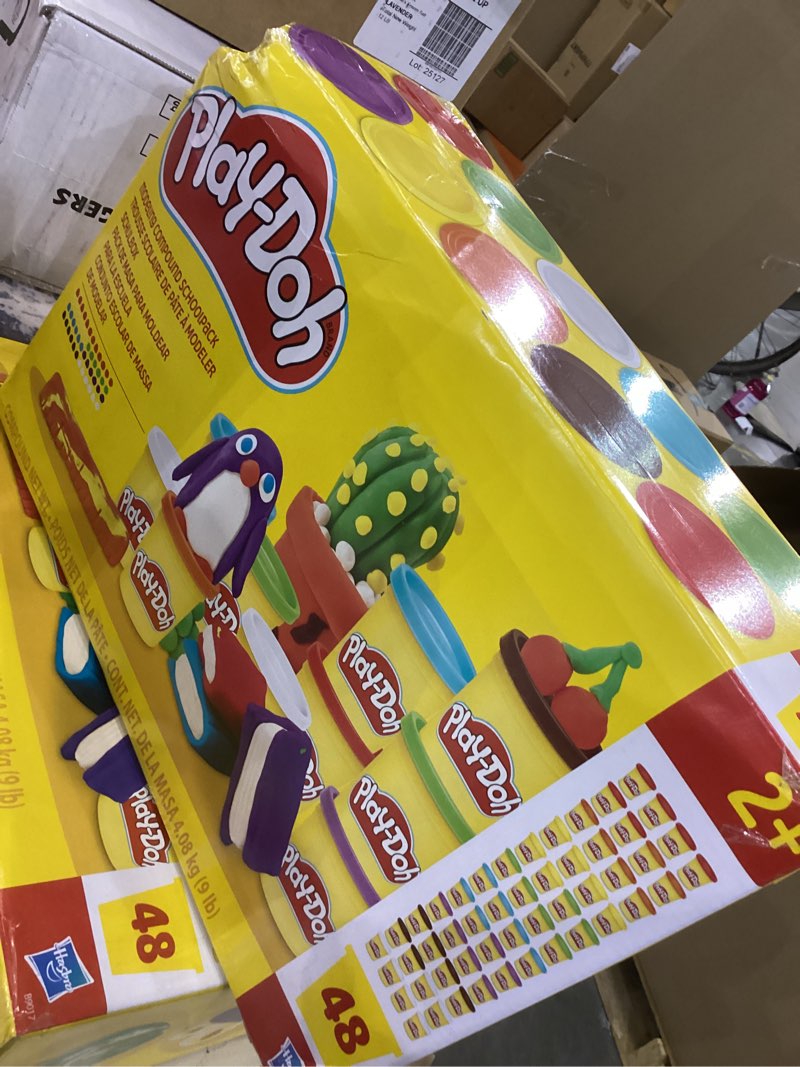 Condition photo showing New/Like New for Play-Doh Bulk Pack of 48 Cans, 6 Sets of 8 Modeling Compound Colors, 3oz, Back to School Gifts & Prizes for Students & Classroom, Preschool Toys for Kids, Ages 2+ (Amazon Exclusive)
