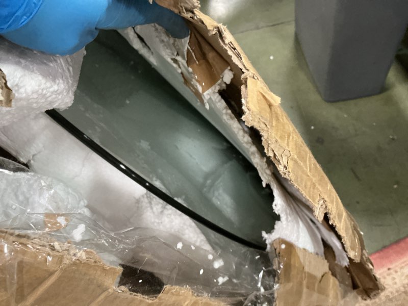 Condition photo showing As Is for Coffee Table, Round Coffee Table 