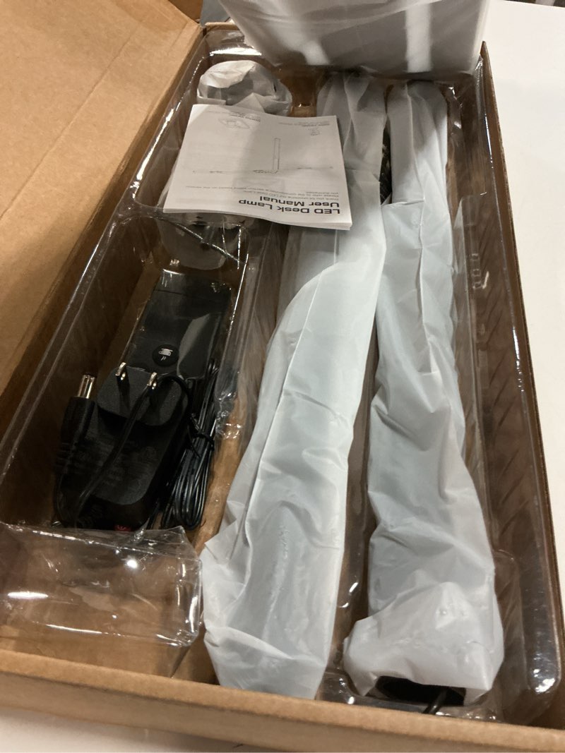 Condition photo showing Good Condition for ONEMIX 42" LED Desk Lamp with Clamp, Architect Desk Light with Remote, Adjustable 4-Segment Bar, 1800LM Bright, Eye-Caring Desk Lamp for Home Office, Reading, Study, Dual Monitors, Workbench (Black)