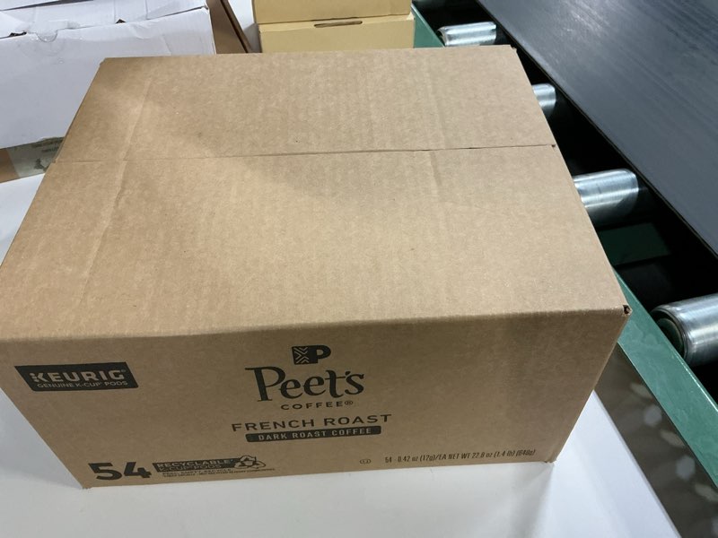 Condition photo showing Good Condition for  Best by: 12/10/2025 Peet's Coffee, Dark Roast K-Cup Pods for Keurig Brewers - French Roast 54 Count (1 Box of 54) Packaging May Vary (B06VWK65H8)