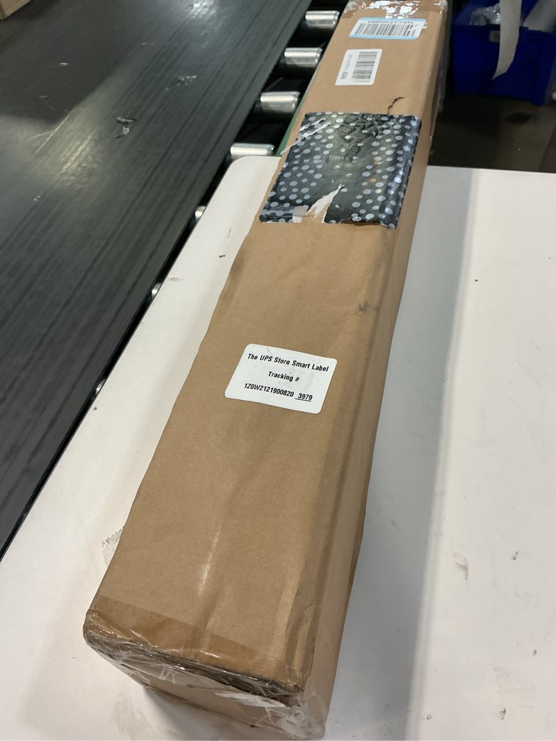 Condition photo showing New/Like New for unishades cordless bamboo roman shades for windows, blinds size (27.5" w ×64" h) colour (bdp-espresso) ?room darkening?bdp-espresso 27.5" w × 64" h