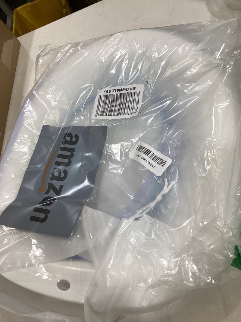 Condition photo showing New/Like New for pochik sitz bath for toilet seat hemorrhoids and postpartum care, yoni steam seat, perineal soaking, collapsible, flusher hose, drain holes, wider seating area - blue