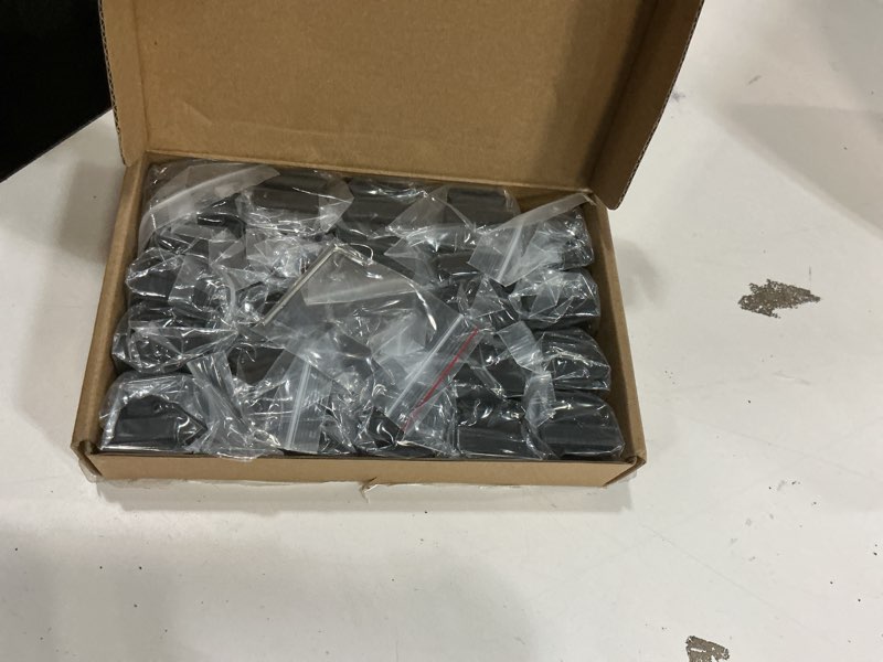 Condition photo showing New/Like New for 24 Pcs Iron Baluster Shoes - 40 Degree Slant Shoes with Screw for 1/2 Inch Square Staircase Balusters Wrought Spindles for Staircase Slant Shoes (Matte Black) 0 + 24 Slant Shoes