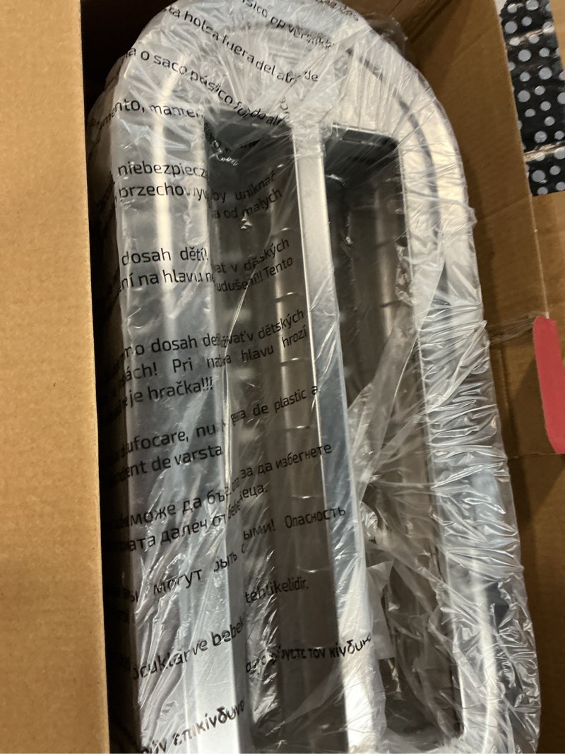 Condition photo showing New/Like New for plum chef 4-slice toaster, extra wide long siot toaster, 7 browning settings,defrost/reheat functions, removable crumbtray, stainless steel housing,anti-fingerprint & anti-jam (stainless steel)