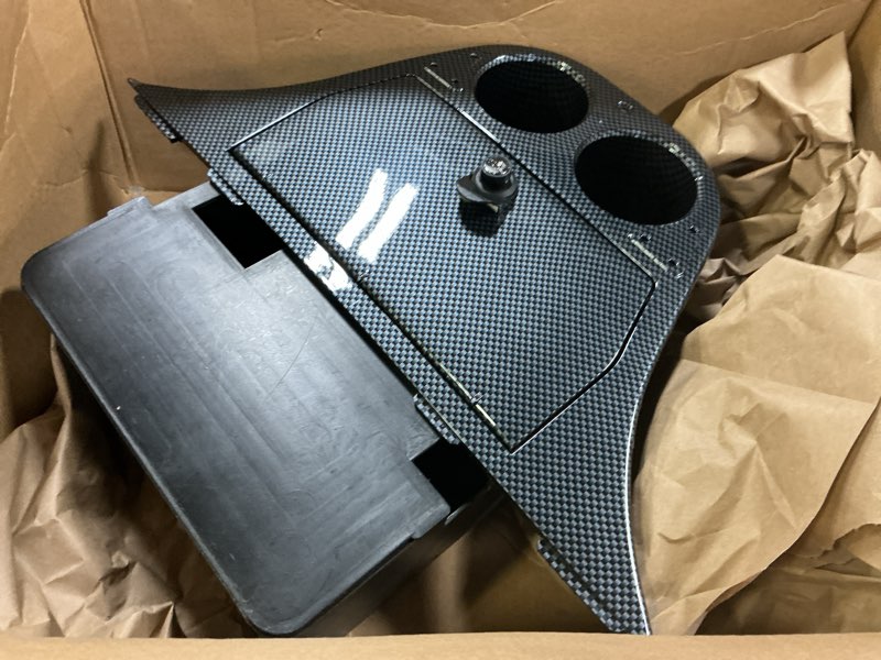 red hawk dash-0094 dash compartment compatible with/replacement for yamaha g29 drive carbon fiber finish golf carts