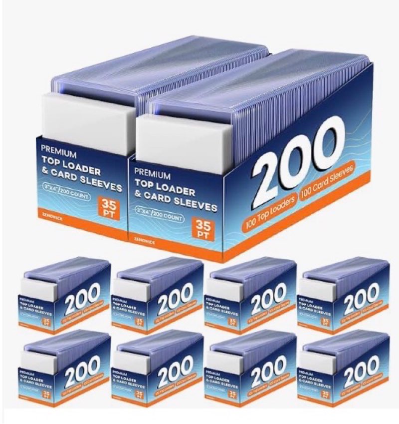2000 card sleeves top loaders for cards,3"x4" baseball card protectors toploaders for cards,hard pla