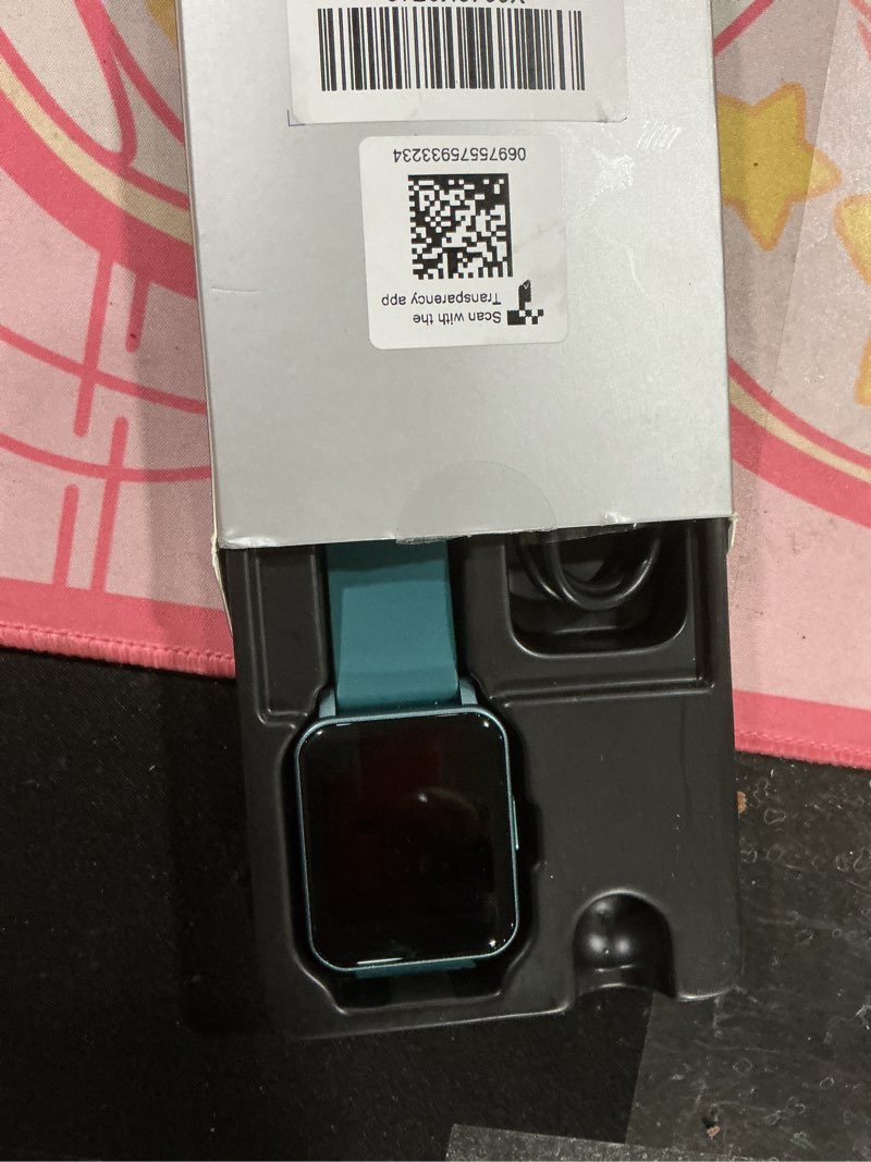 Condition photo showing As Is for Fitness Tracker Watch with Heart Rate Monitor, Activity Tracker with Pedometer, Sleep Monitor, Calories & Step Counter, 5ATM Waterproof Smart Watch for Women Men Health Fitness Watch for Sports Cyan