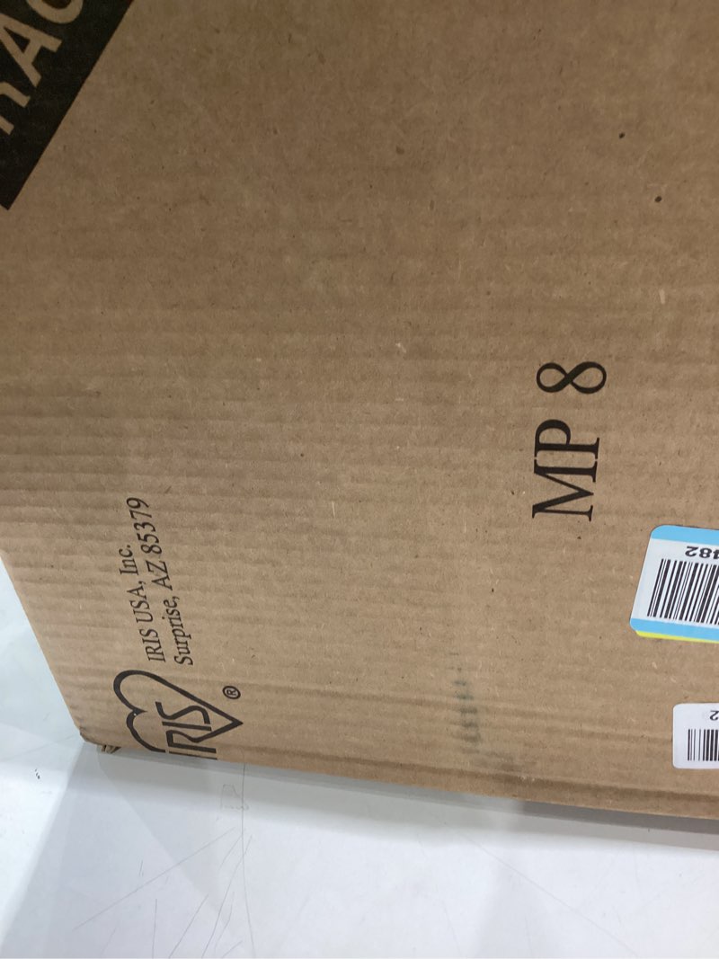 Condition photo showing Good Condition for IRIS USA Dog Food Storage Container, 30 lbs & 11 lbs Combo, Cat Food Storage Container, Dog Treat Container, Airtight, Stackable, 2-Cup Scoop, Wheels, Easy Mobility, Black 30 lbs + 11 lbs Black