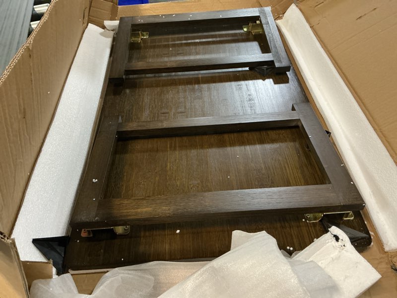 Condition photo showing Good Condition for japanese folding floor table foldable coffee tables wood low desks versatile for sitting dining table tea tatami desk no assembly unique (31.5 * 19.7 * 11.8 inch) (31.5 * 19.7 *11.8 inch)
