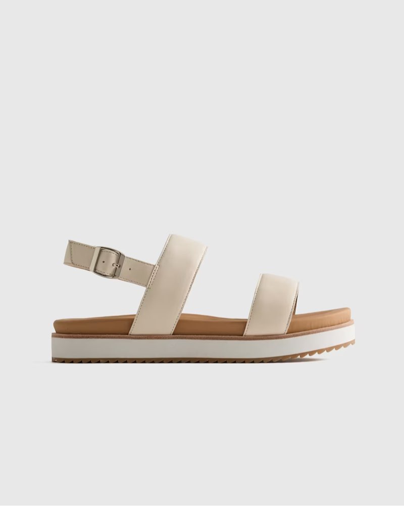 italian leather platform sandal size unknow