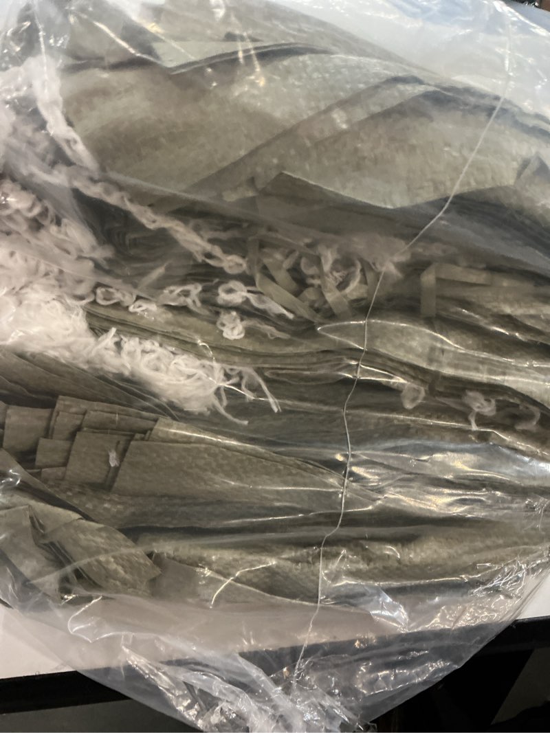Condition photo showing As Is for Nuenen 300 Pieces Heavy Duty Sand Bags with Ties Empty Woven Polypropylene Sand Bags Bulk for Hurricane Flooding, Sand Bags Flood Protection, Store Bags, 14\" x 26\" (missing parts)