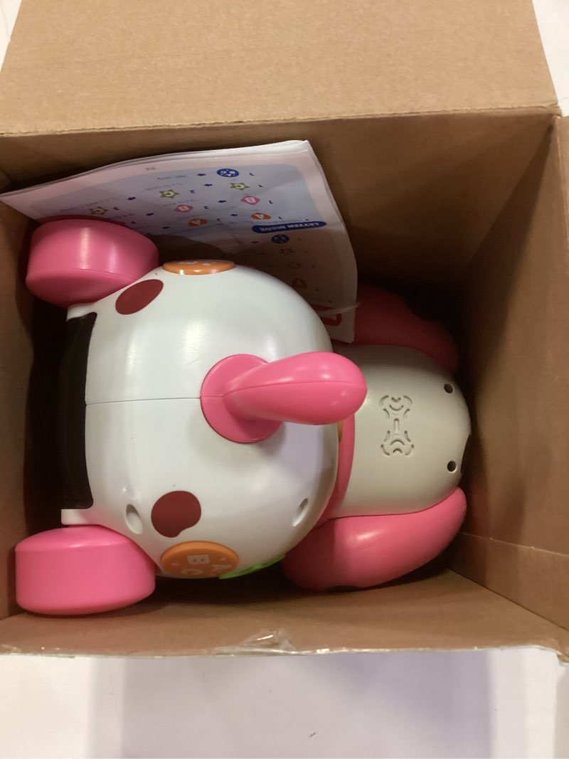 Condition photo showing Good Condition for musical puppy toys for 1 year old girl gifts, 1st birthday gril gift, bilingual baby toy 6-12-18 months, learning toy for 1 year old boy present with sound light pink