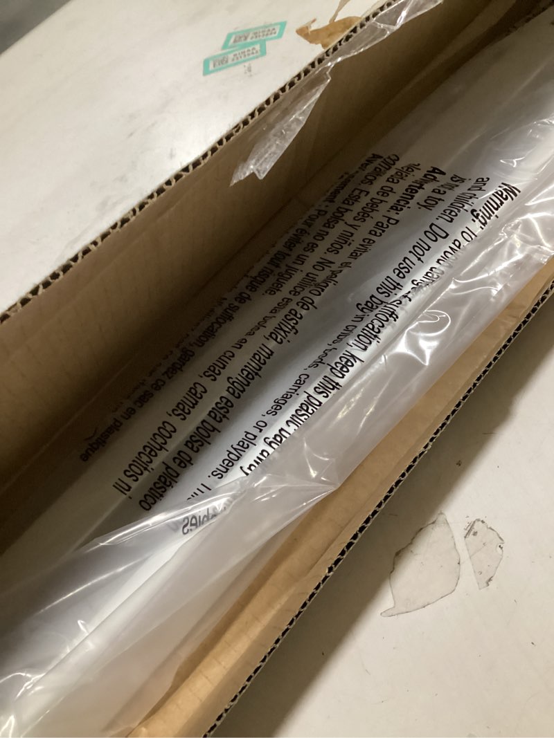 Condition photo showing Good Condition for lazblinds cordless cellular shades, blackout privacy honeycomb shades for home, thermal insulation noise reduction blinds for windows, 34'' w x 48'' h, white blackout-white 34'' w x 48'' h