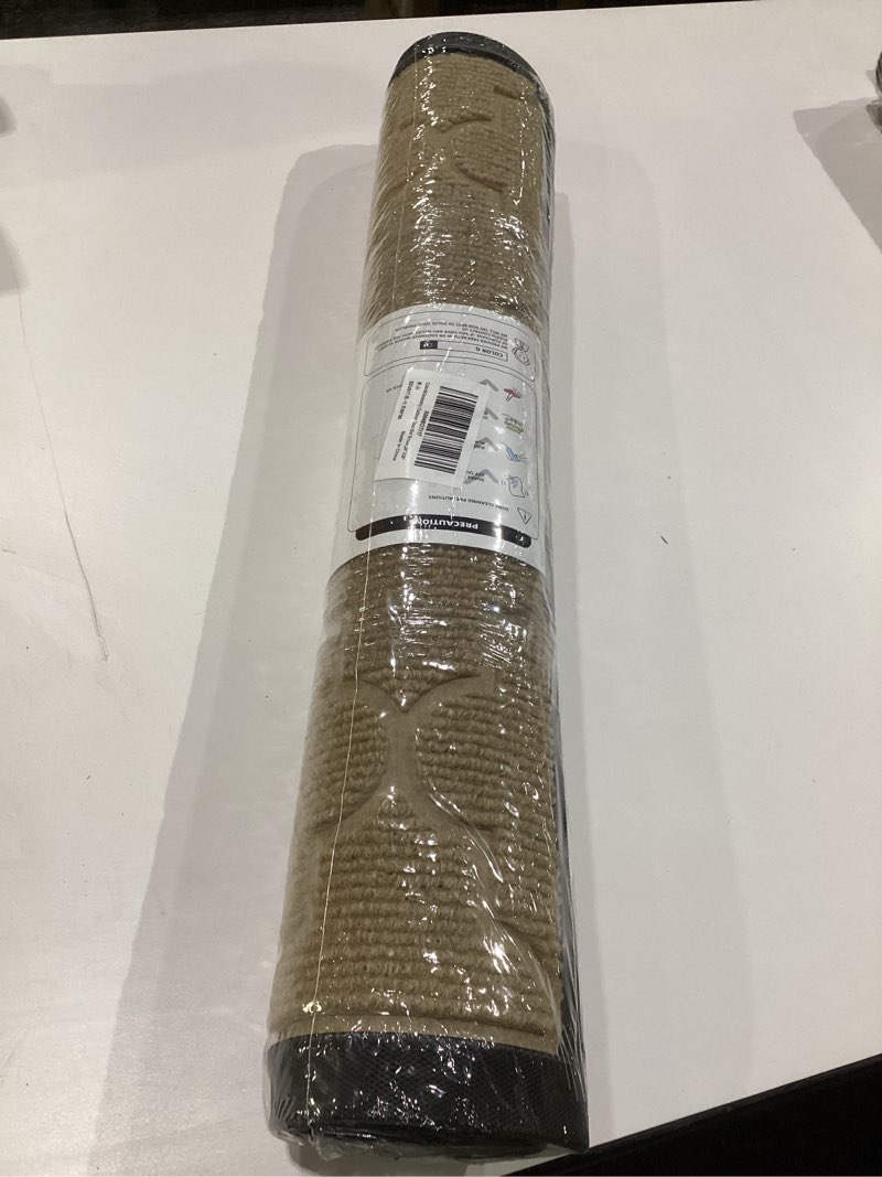 Condition photo showing New/Like New for color&geometry outdoor door mat 24x36, brown- dirt trapping, anti slip, low profile, easy clean, heavy duty rubber backing doormat, outside floor matts and rugs for house entrance/entryway/entry