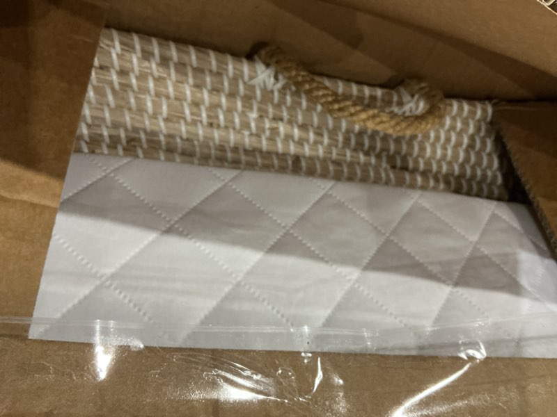 Condition photo showing Good Condition for Premium Baby Changing Basket - Handwoven Wicker Moses Baskets for Newborn with Waterproof Changing pad & Linen Cover - Scalloped Changing Basket for Baby Dresser - Moses Basket Bassinet