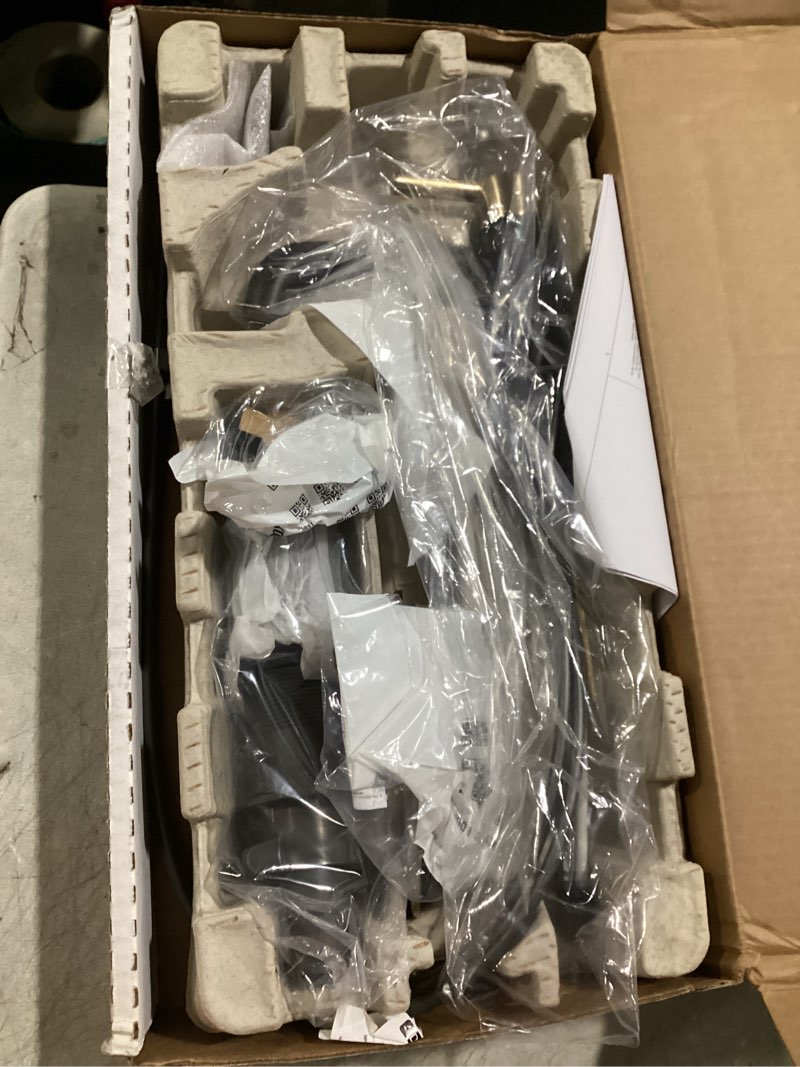 Condition photo showing Good Condition for possibly incomplete hardware… nicoli single hole single-handle bathroom faucet in matte black/champagne bronze