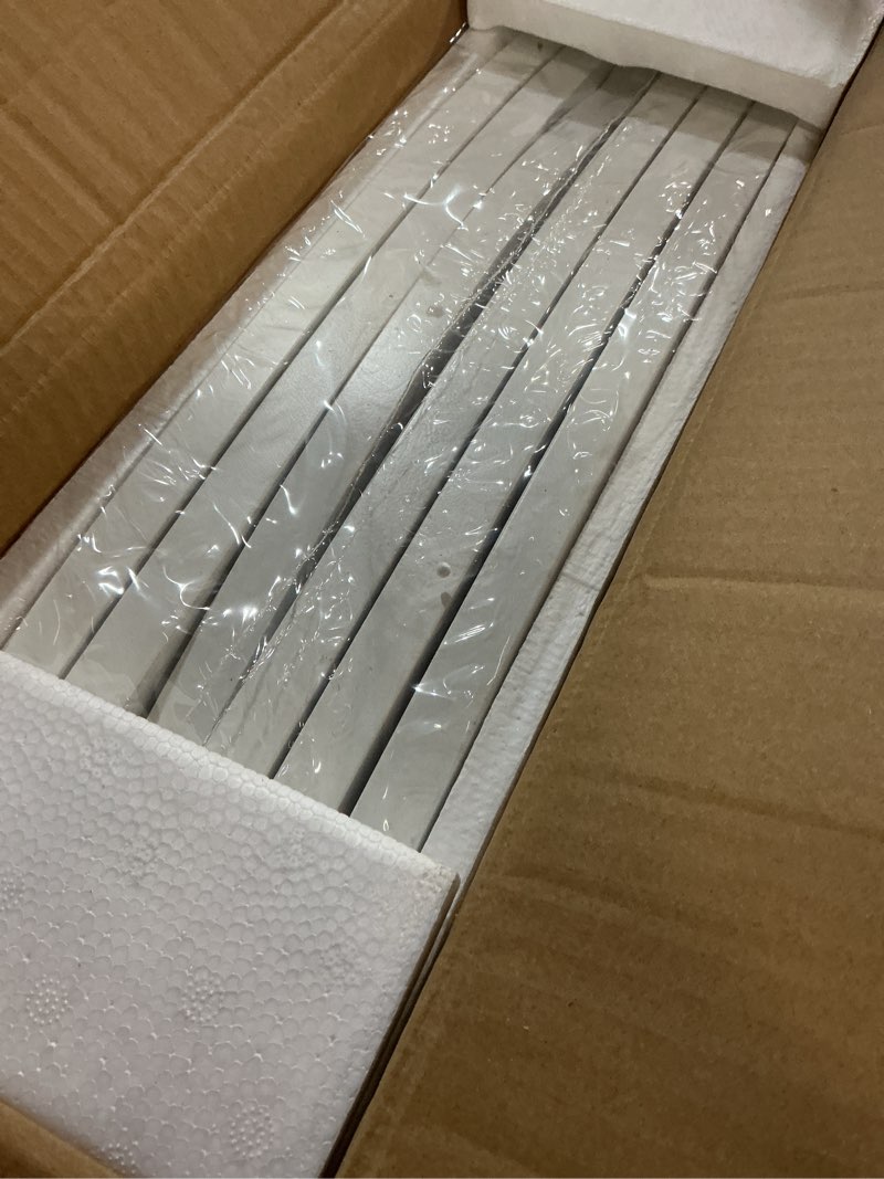 Condition photo showing Good Condition for pawland 6 panels dog gate indoor with walk through door, foldable freestanding pet gate for doorways, stairs, the houes, pet puppy safety fence, 120 in extra wide, support feet included, white white ?6 panels with door?80"w x 24"h