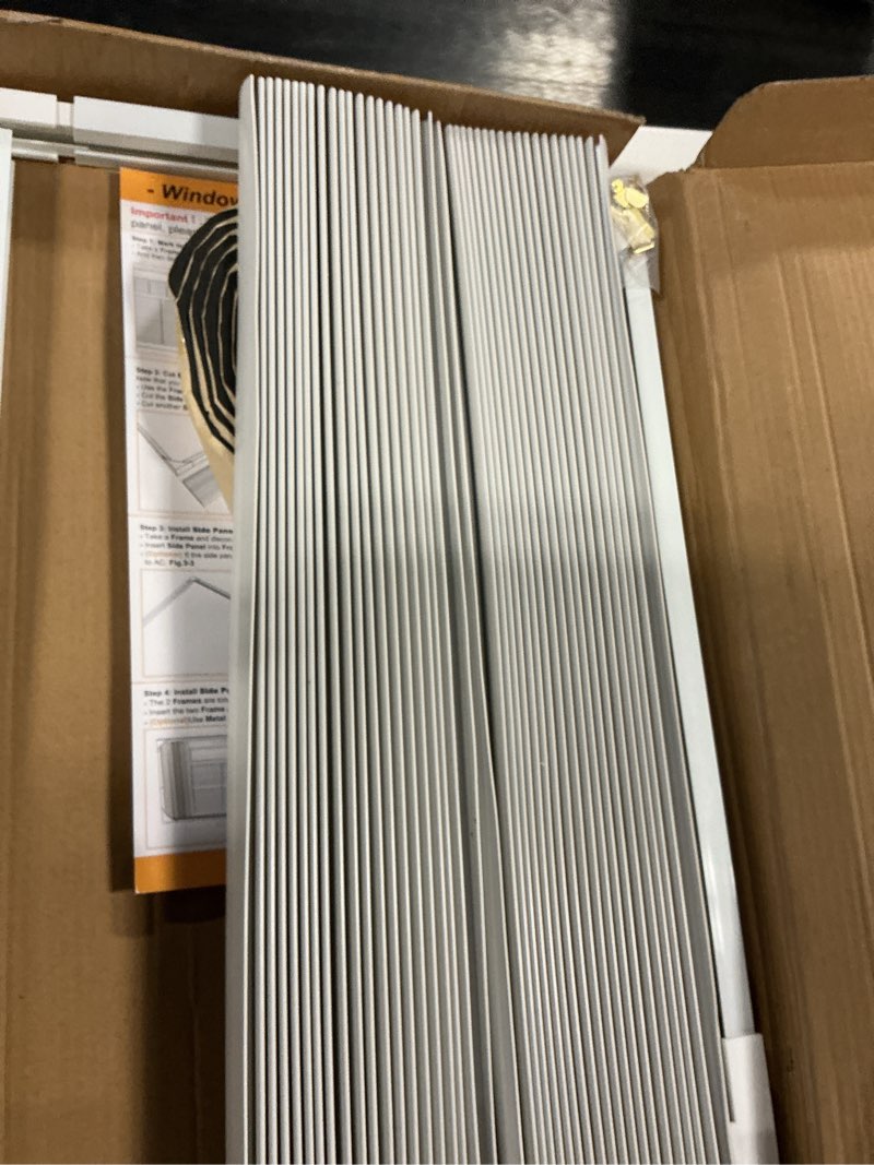 Condition photo showing Good Condition for lbg products adjustable window air conditioner side panels and frame set,extra wide window ac side panel fits for most window air conditioner units 5,000-14,000btu,air conditioner side panels 2 pack