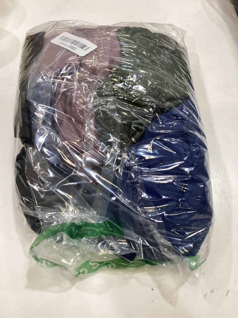Condition photo showing New/Like New for 5 pack men’s active quick dry crew neck t shirts | athletic running gym workout short sleeve tee tops bulk xx-large dusty blue/misty purple/army green/navy/charocal