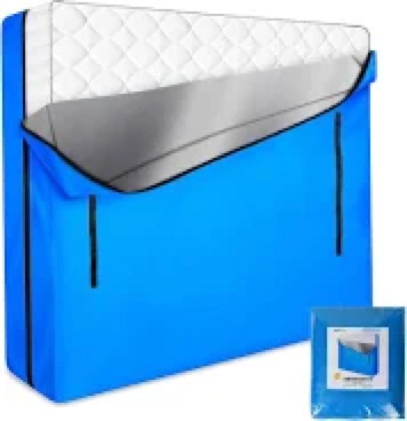 analim mattress bags for moving and storage, zippered mattress storage bag with 8 strong carrying ha