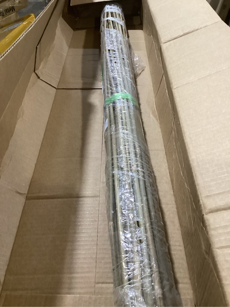 Condition photo showing As Is for bamboo stakes,4.8ft,50pack,bamboo garden stakes,for tomato,beans,vegetable and flowers, potted plants,indoor and outdoor climbing plants