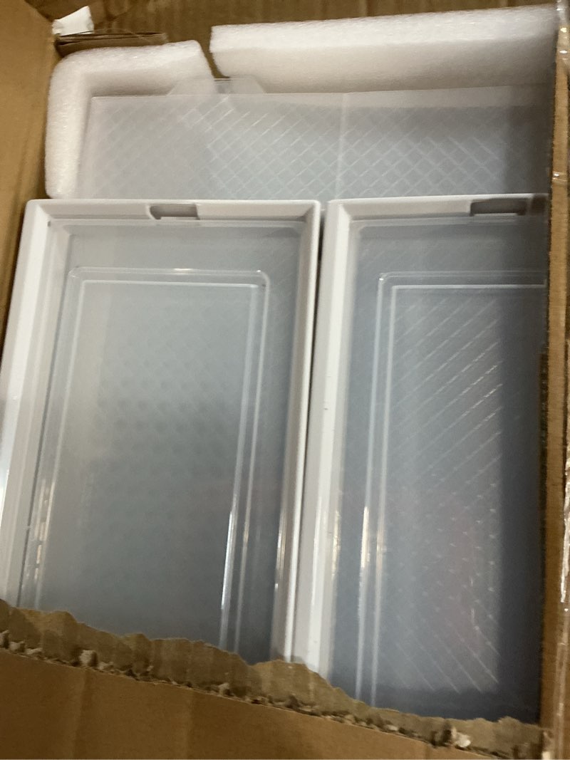 Condition photo showing Good Condition for paranta 4-piece boot and shoe storage box, stackable clear plastic shoe box, space-saving shoe organizer for boots, sneakers, and high heels, clear clear 4pcs