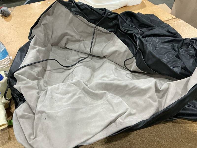 Condition photo showing As Is for soundasleep products dream series luxury air mattress, comfortcoil technology, built-in high capacity pump for home, camping- double height, adjustable, inflatable blow up, portable (twin xl size) twin xl black