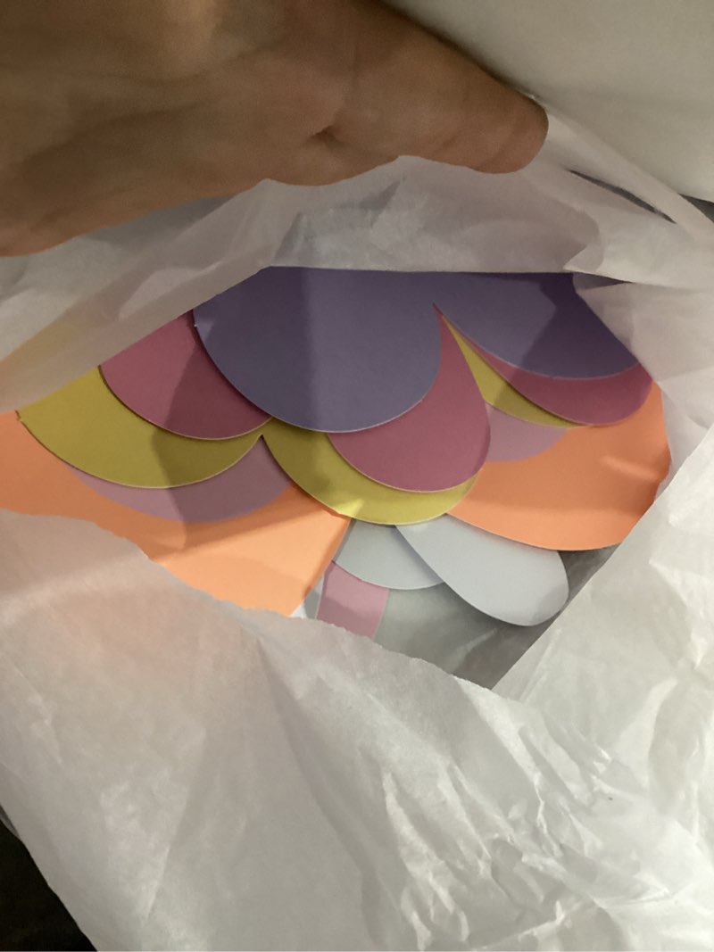 Condition photo showing As Is for meri meri groovy flower hanging decorations (pack of 7)