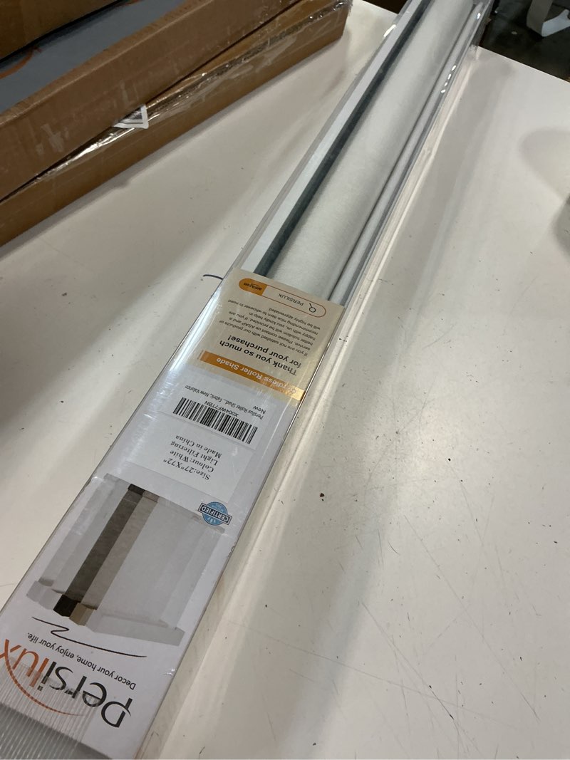 Condition photo showing Good Condition for dez furnishings qjwt286720 cordless 2-inch faux wood blind, 28.75w x 72l, white
