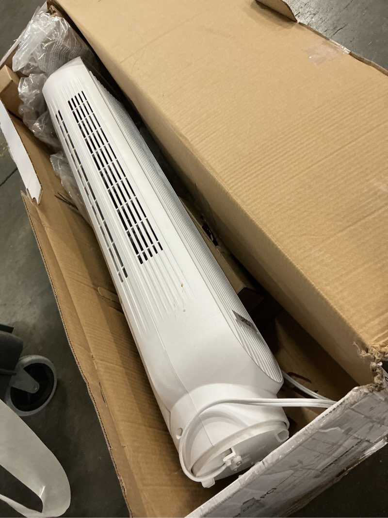 Condition photo showing As Is for Dyson Purifier Cool PC1, HEPA Air Purifier Tower Fan, App and remote controlled, 350° oscillation, 10 levels, bladeless (White)