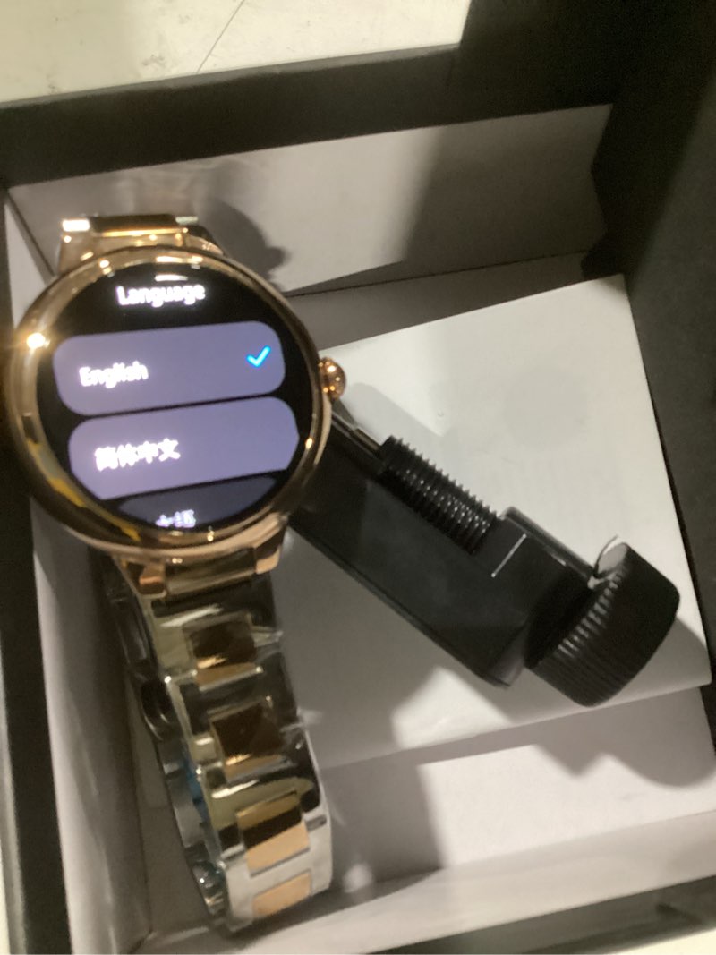 Condition photo showing New/Like New for souyie 2026 luxury smart watch for women, 1.19" amoled display, da gpt smartwatch, heart rate, sleep monitor, 107 sports modes fitness tracker, compatible with ios & android gold