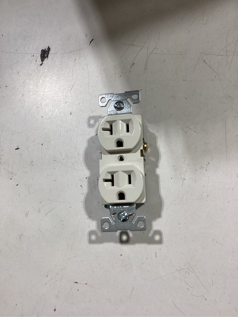 Condition photo showing Good Condition for eaton 15-amp 125-volt tamper resistant weather resistant gfci residential decorator outlet, white