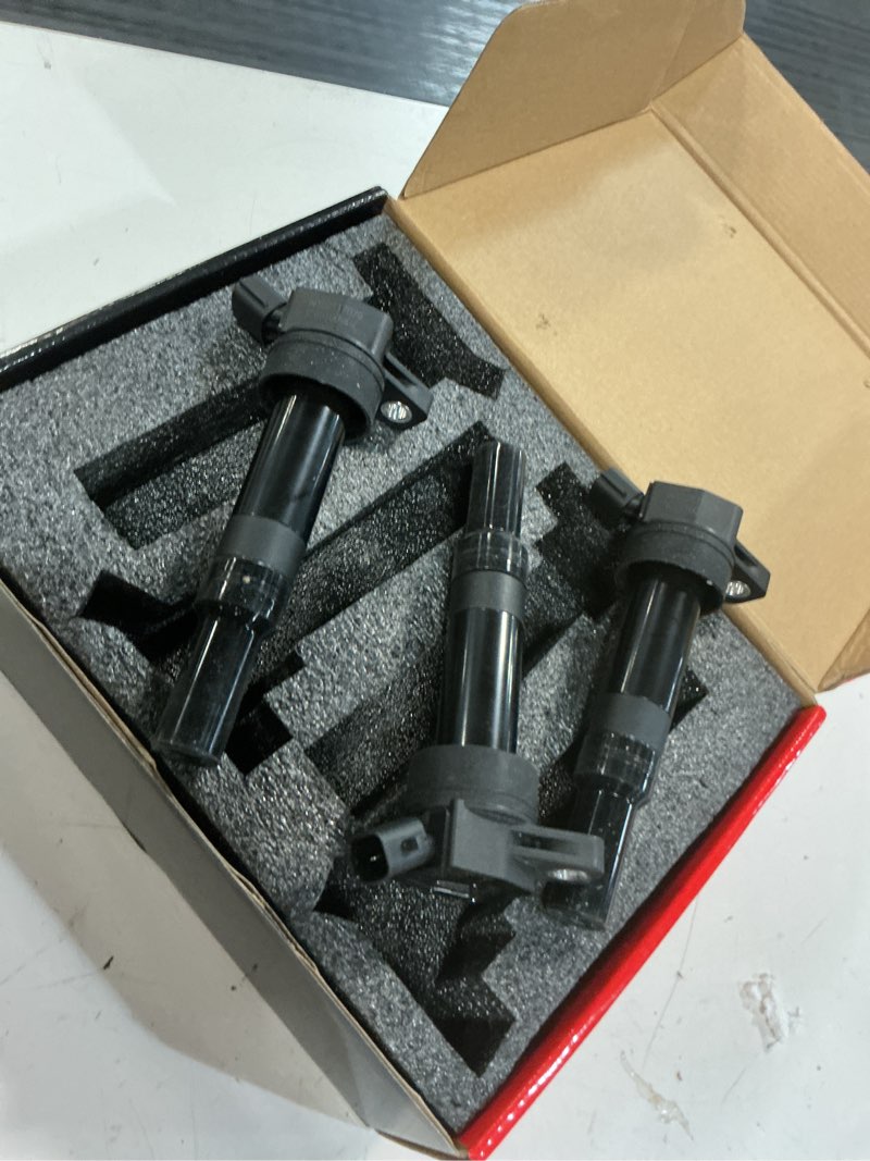 Condition photo showing Good Condition for a-premium ignition coil pack set of 3 compatible with hyundai elantra 2011-2016 tucson 2014-2020 kia forte 2014-2016 soul 2012-2019 1.8l 2.0l black