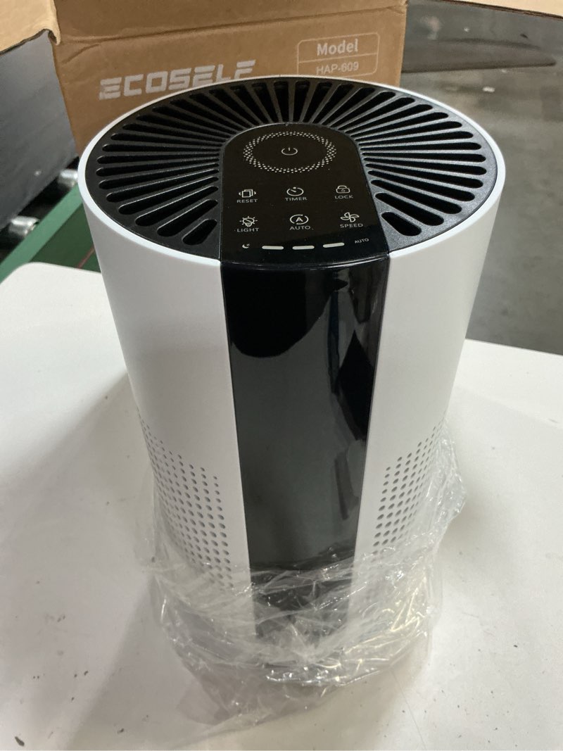 Condition photo showing Good Condition for ecoself air purifiers for home large room up to 1800 ft², air purifiers for bedroom 360° air intake with smart auto mode, hepa air purifier, air cleaner for smoke poiien pet dander, hap609 white