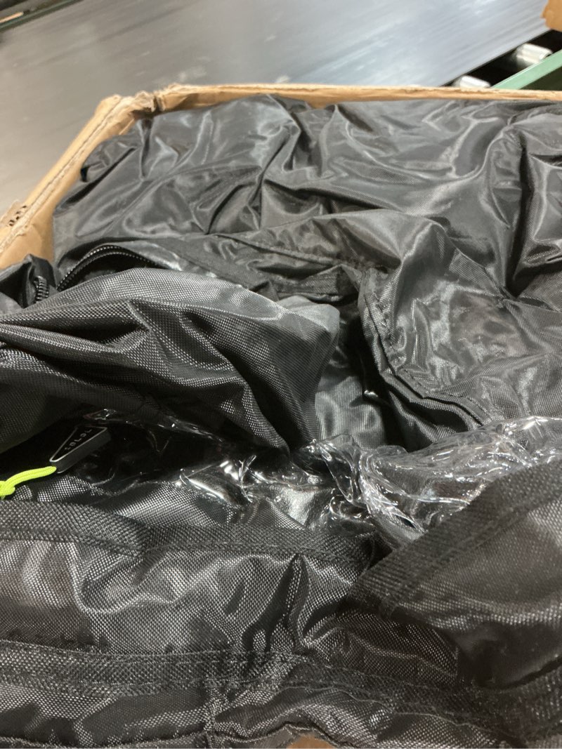 Condition photo showing Good Condition for 10l0l golf cart enclosure fit for 2 passengers ezgo txt rxv,600d waterproof snowproof golf buggy keep warm cover, 2 door zippers 4-side clear window and 4 windproof hooks golf cart rain cover, black