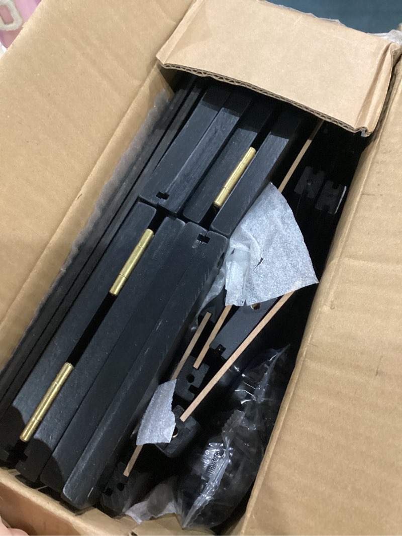 Condition photo showing Good Condition for Wood Under Bed Storage Containers Underbed Organizer with Wheels with Large Capacity Dust Bag,Sturdy Wood Rolling Under Bed Shoe Storage Organizer 2 Packs (Walnut, Tall) (Black, Large) Black Large