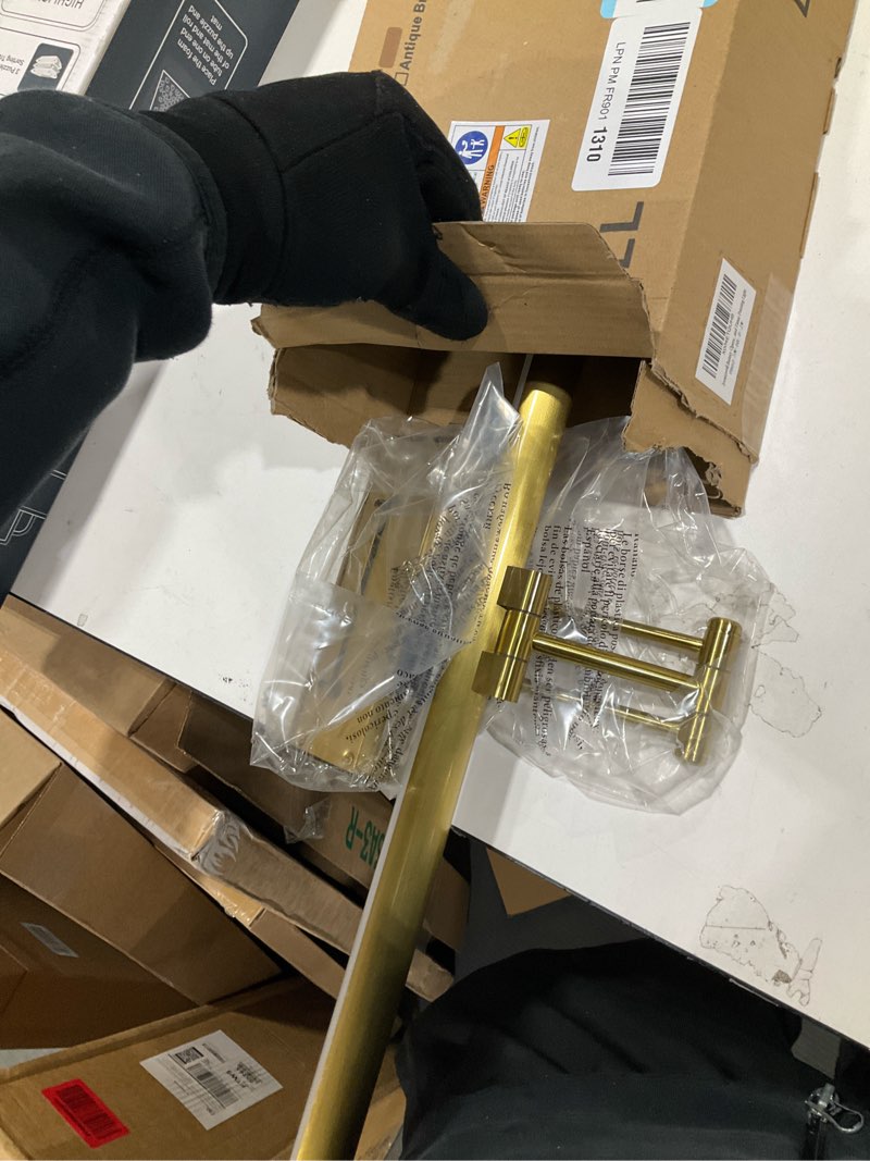 Condition photo showing Good Condition for Joossnwell Battery Operated Picture Light for Wall Rechargeable Art Lighting for Paintings Wireless 23.62Inch Picture Frame Light with Remote Dimmable Gallery Light Brass for Library Artwork Museum Battery Operated Brass 23.62 inch long