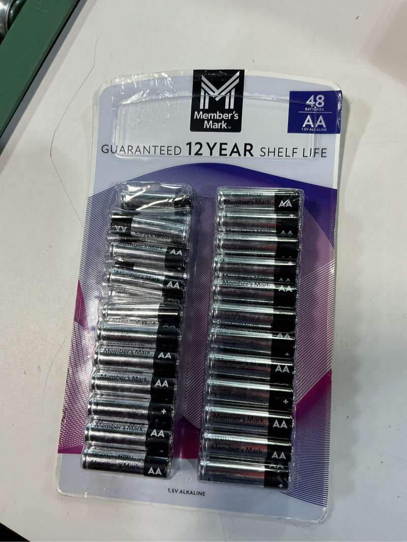 Condition photo showing Good Condition for ( incomplete ) member's mark aa alkaline batteries, 48 pack