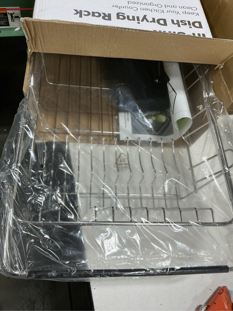 Condition photo showing Good Condition for jasiway dish drying rack in sink, expandable stainless steel dish drainers for kitchen counter, dish dryer rack for inside sink, over the sink dish racks with utensil holder, silver silver for 11.5"-30"w sink
