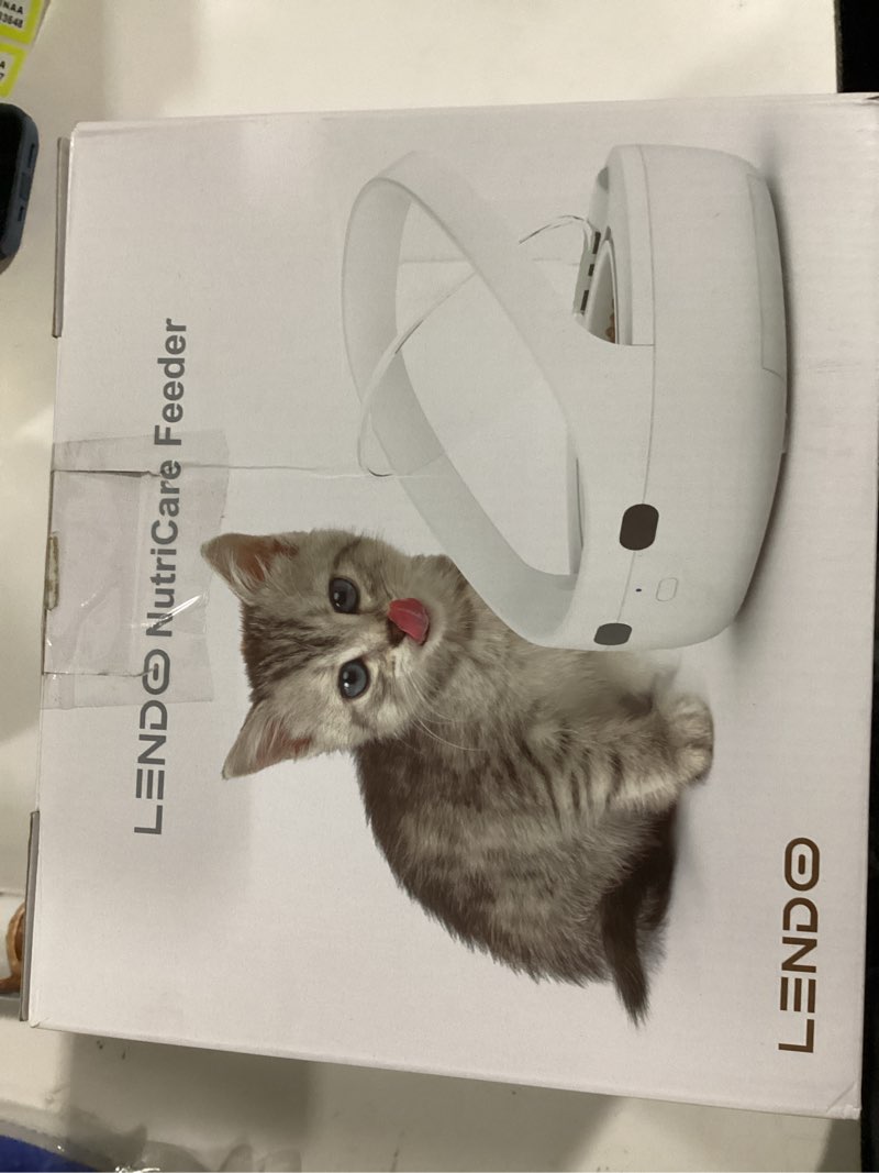 Condition photo showing As Is for RFID Feeder with Collar Sensor – Automatic Portion Control, 4 Feeding Modes, Anti-Theft Cat Feeder for Multi-Cat Homes & Special Diets, Upgraded (Beige with 1 Tag)