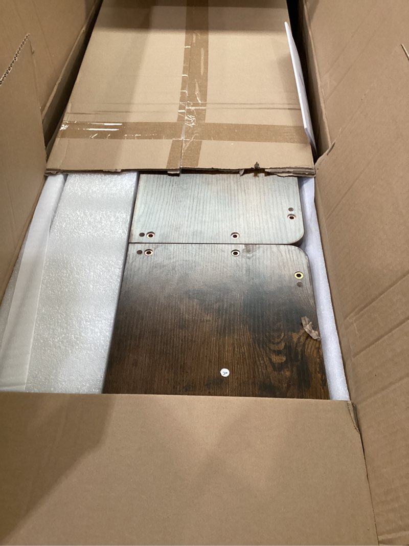 vasagle electric standing desk with drawers, sit stand desk with built-in power strip, adjustable height, 55.1 x 23.6 inches, 2 hooks, memory function, for home office, rustic brown vasagle lsd182