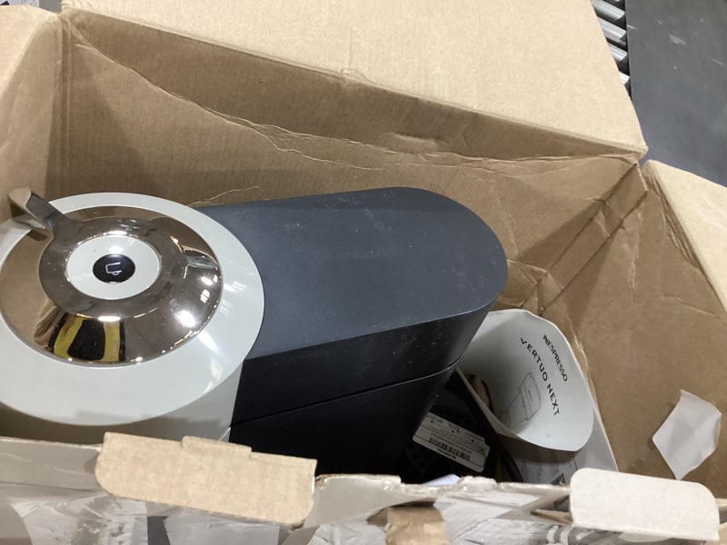 Condition photo showing As Is for nespresso vertuo next coffee and espresso maker by breville machine only gray