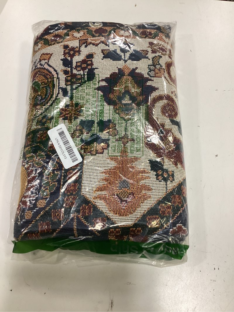 Condition photo showing Good Condition for boho throw blanket reversible cotton bohemian tapestry hippie room decor outdoor blanket double sided (boho patten 50"x60") boho patten 7 50*60 inch
