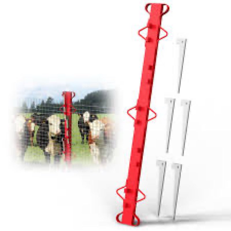 4ft Woven Wire Fence Stretcher Bar Chain Link Fabric Fence Stretcher with 5 Wedges Steel Woven Wire 