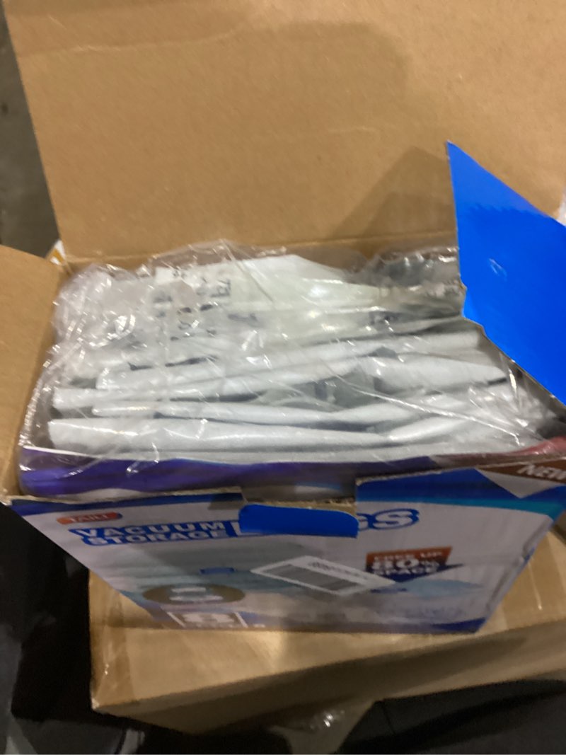 Condition photo showing New/Like New for TAILI 8 Pack Vacuum Storage Bags for Comforter and Blankets, Jumbo Vacuum Seal Bags for Bedding 40x31 Inch, Space Saver Bags for Clothes, Pillows, Saving More Closet Space 8 Jumbo Cream