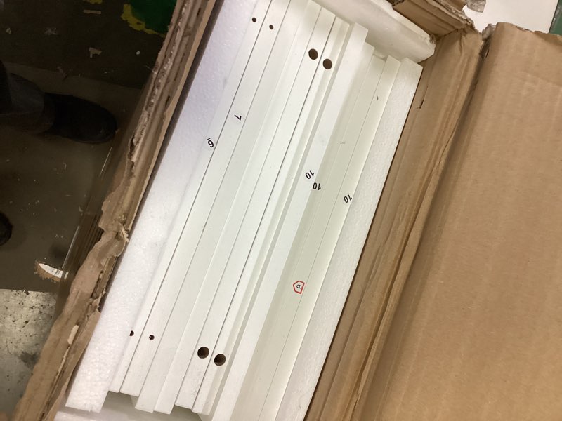 Condition photo showing Good Condition for IOTXY Small Narrow Corner Bookcase - 71 Inches Tall Gap Freestanding Storage Cabinet, 8 Lattices Open Shelves Tower Rack, Cubes Bookshelf in White 8-Cubes White